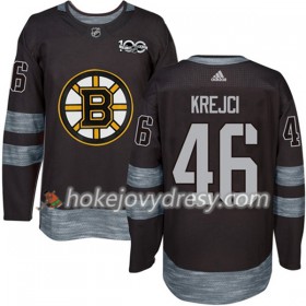 Pánské Hokejový Dres Boston Bruins David Krejci 46 1917-2017 100th Anniversary Adidas Černá Authentic